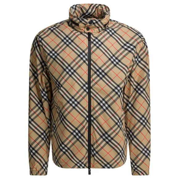 Burberry Check Windbreaker Jacket Tag Size L Men - Picture 1 of 4